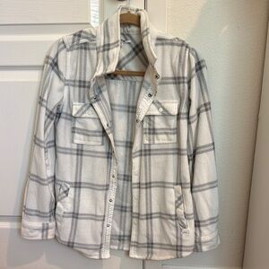 Women's Gray Plaid Jacket